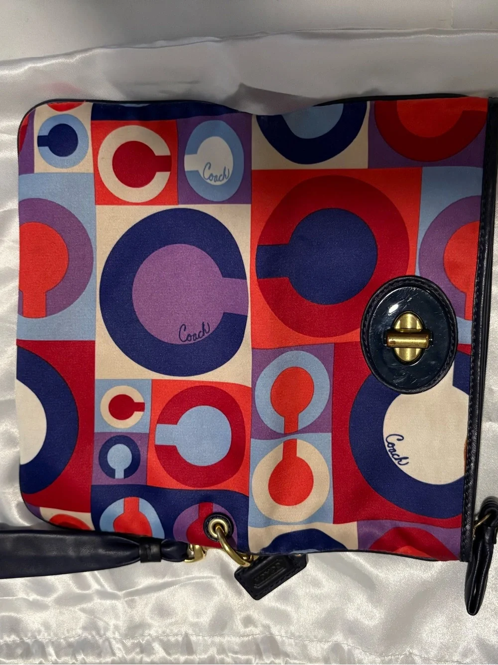 Coach Y2K Resort Op Art Clutch/Wristlet